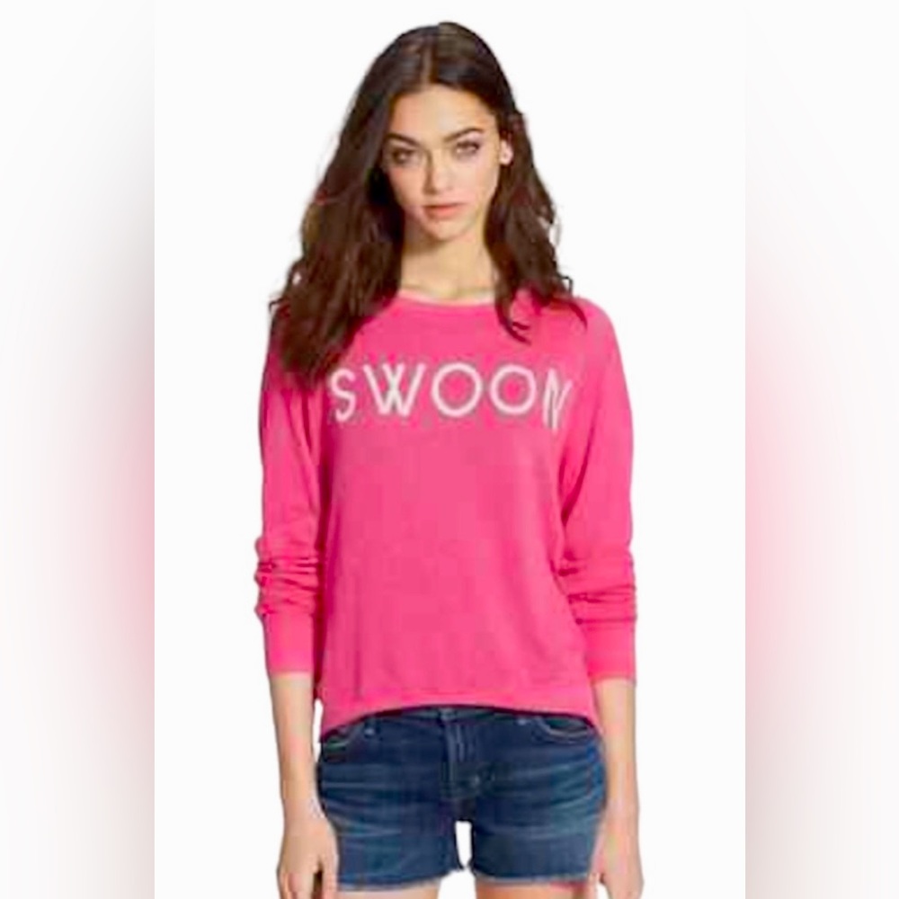 Wildfox Long Sleeve Swoon Shirt Sz XS